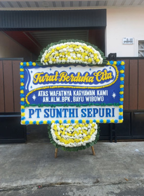 Papan Bunga Duka di Cikahuripan